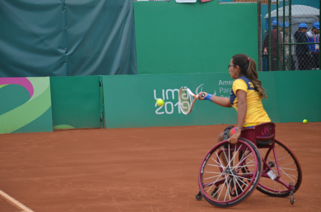 Tenis en silla de ruedas/ FOTO: COTRESÍA COMITÉ PARALÍMPICO COLOMBIANO