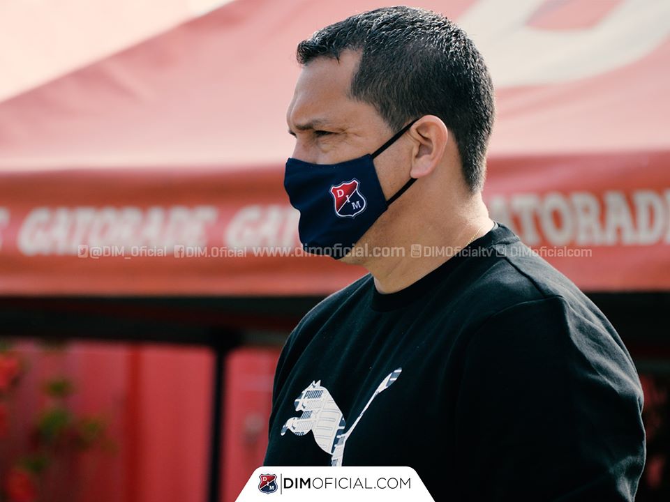 Aldo Bobadilla, director técnico de Independiente Medellín. / FOTO: DIM OFICIAL.