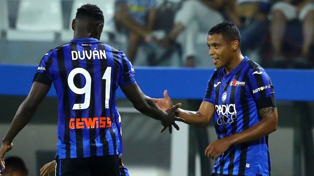 Duván Zapata y Luis Fernando Muriel, delanteros del Atalanta. / FOTO: TWITTER.