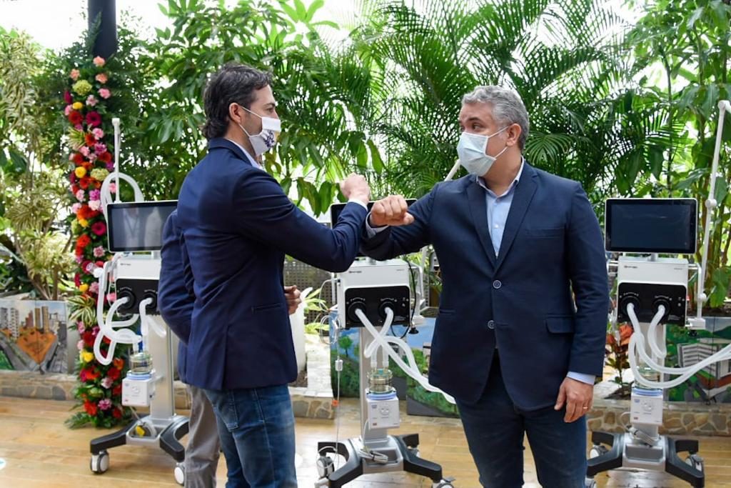 Daniel Quintero, alcalde de Medellín, e Iván Duque, presidente de Colombia. / FOTO: ALCALDÍA DE MEDELLÍN.