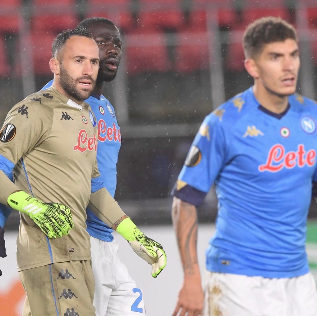 David Ospina (izq.). / FOTO: SSC NAPOLI.