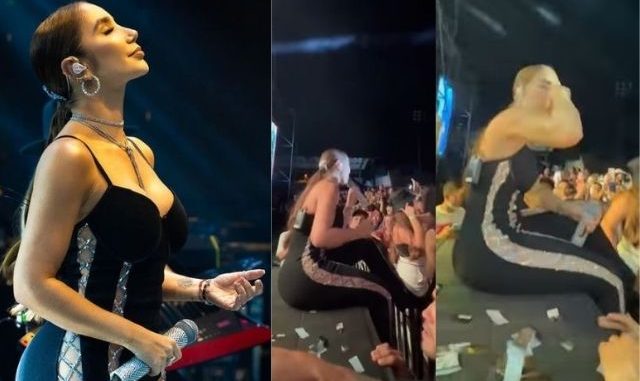 Con cerveza en mano, Paola Jara cantó las ‘200 Copas’ de Karol G