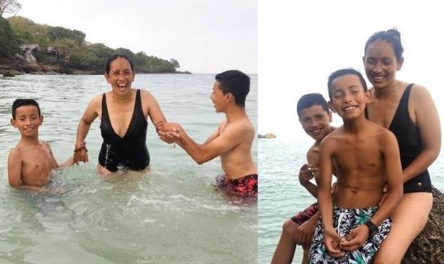 “No sabíamos nadar”: Nubia e Hijos conocieron el mar y su reacción fue adorable