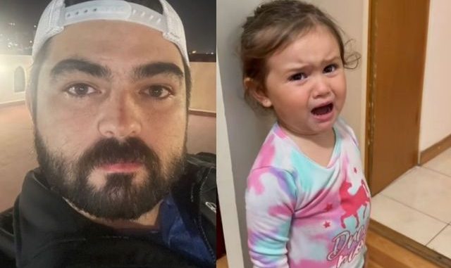 “¡Quiero con mamá!”: Pequeña niña vio a su papá sin barba y su reacción fue viral