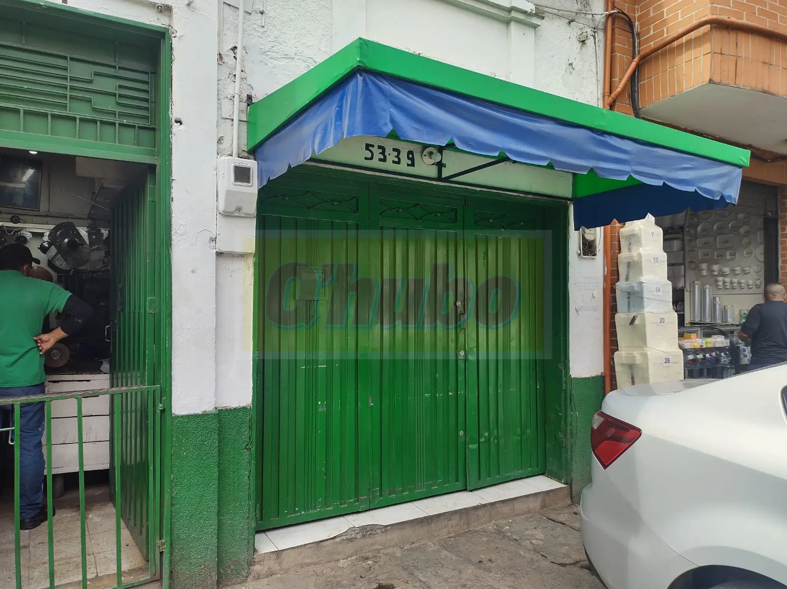 Lugar de un homicidio en el barrio Jesus Nazareno