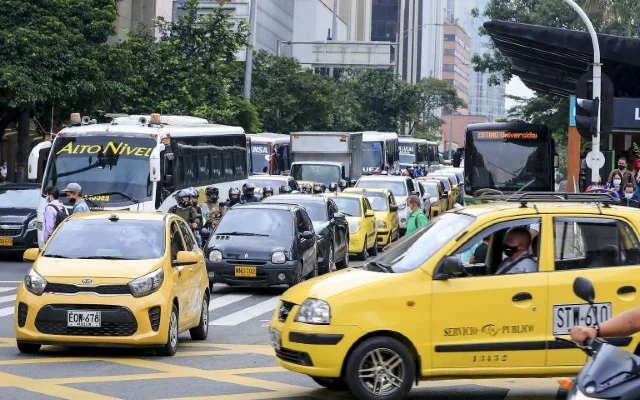 Taxis en el Valle de Aburrá