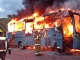 Bus en llamas