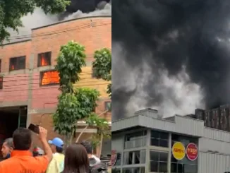 Incendio en el Centro