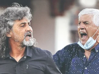 Leonel Álvarez y Julio Comesaña