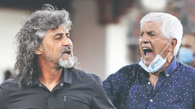 Leonel Álvarez y Julio Comesaña