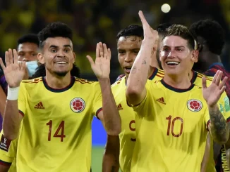 Luis Díaz y James Rodríguez