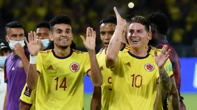 Luis Díaz y James Rodríguez