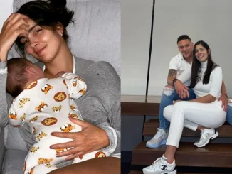 Andreina Fiallo por fin mostró el rostro de su bebé