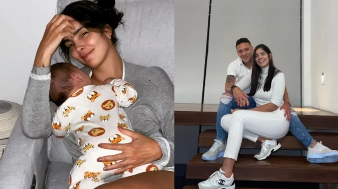 Andreina Fiallo por fin mostró el rostro de su bebé