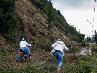Deslizamiento en Santa Elena
