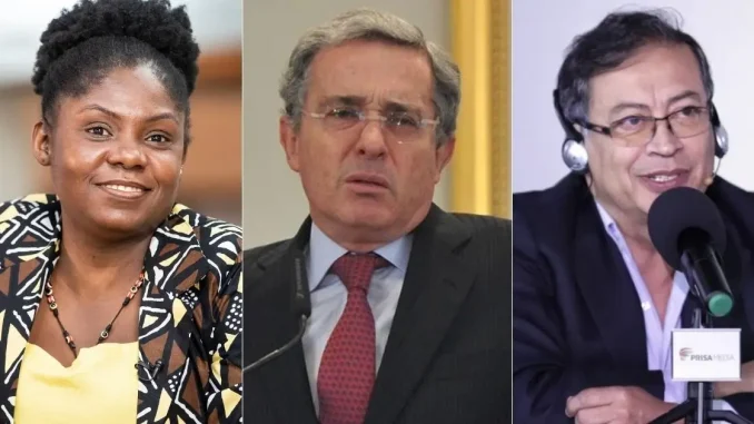 Francia-Marquez-Alvaro-Uribe-y-Gustavo-Petro