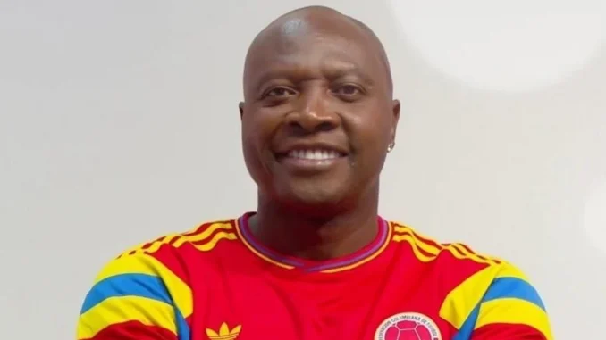 Freddy Rincón haciéndole fuerza a la Tricolor