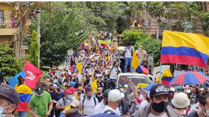 Foto de archivo de una marcha.