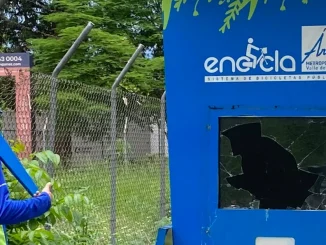 Otra vez vandalizaron una estación de Encicla en MedellÍn