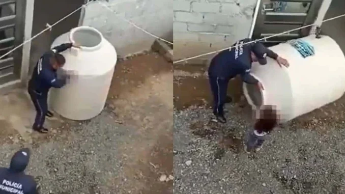 Dejaron a niña de 3 años encerrada en un tanque de agua