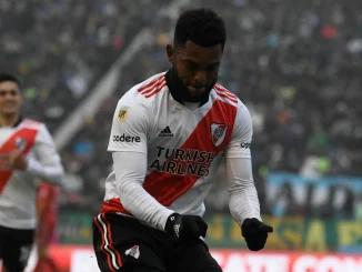 El goleador Miguel Ángel Borja.