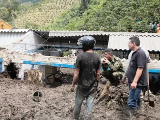 Deslizamiento de tierra en Andes