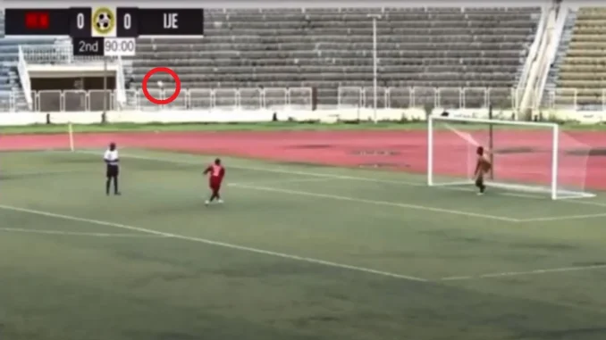 La pelota terminó en la tribuna