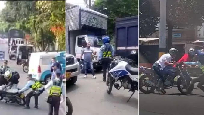 Agentes-de-Transito-agredidos-en-Medellin