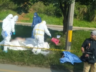 La víctima quedó a un lado de la autopista.