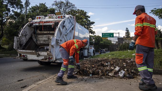 Basurero en Medellín.