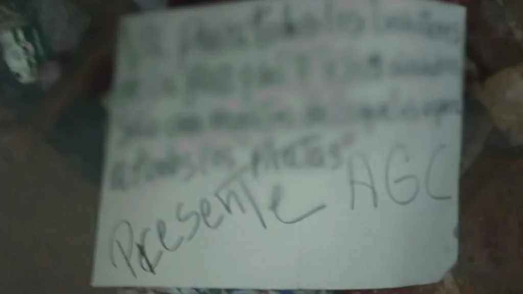 Estaba firmado por las AGC.