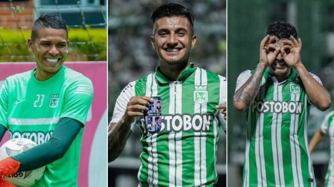 Kevin Mier, Yeison Guzmán y Jefferson Duque