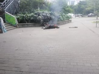 La otra moto se salvó.