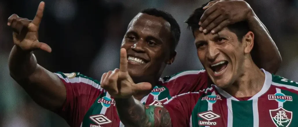 Jhon Arias y Germán Cano.