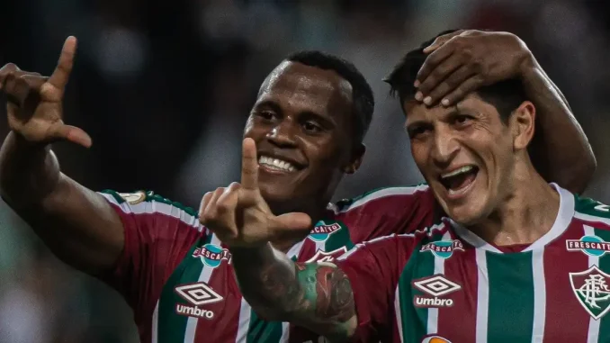Jhon Arias y Germán Cano.