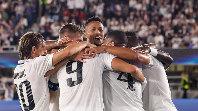 Benzema anotó.
