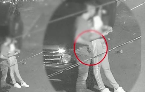 Pantallazo del video captado por la cámara de seguridad