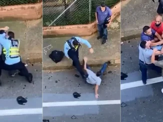 Riña-agente-de-Transito-motociclista