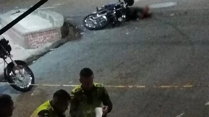 La víctima se encontraba en motocicleta.