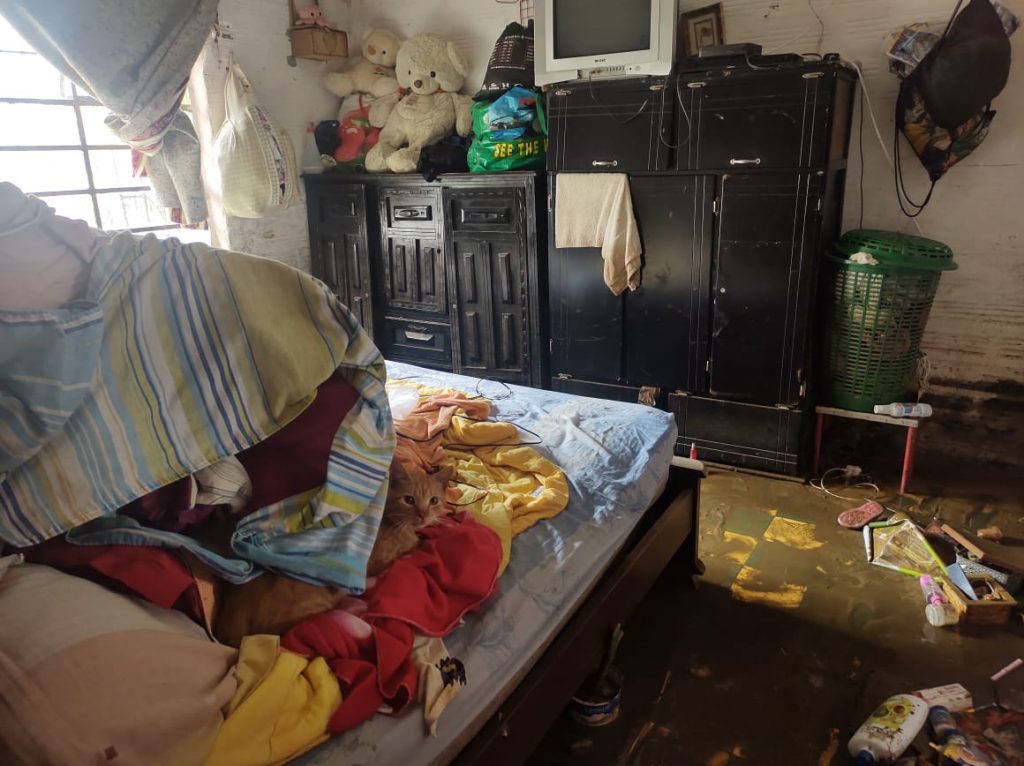 Inundaciones en Sinaí, comuna 2 de Medellín