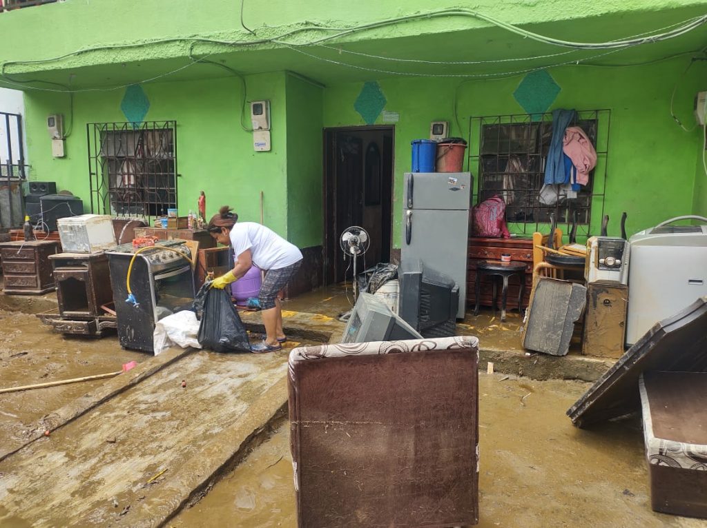 Inundaciones en Sinaí, comuna 2 de Medellín