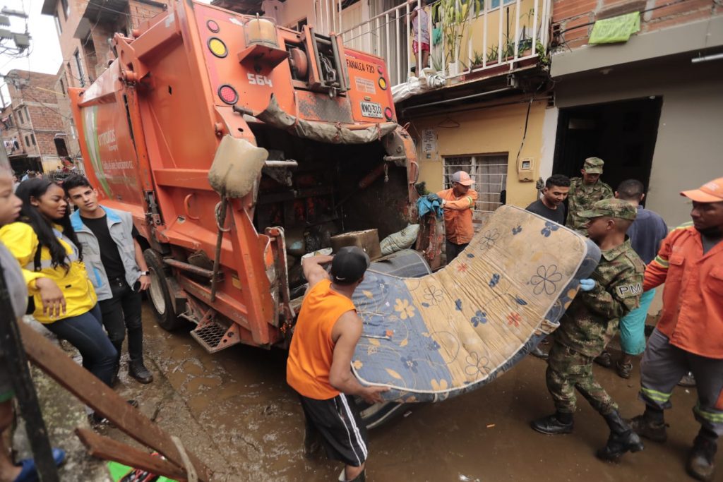 Inundaciones en Sinaí, comuna 2 de Medellín