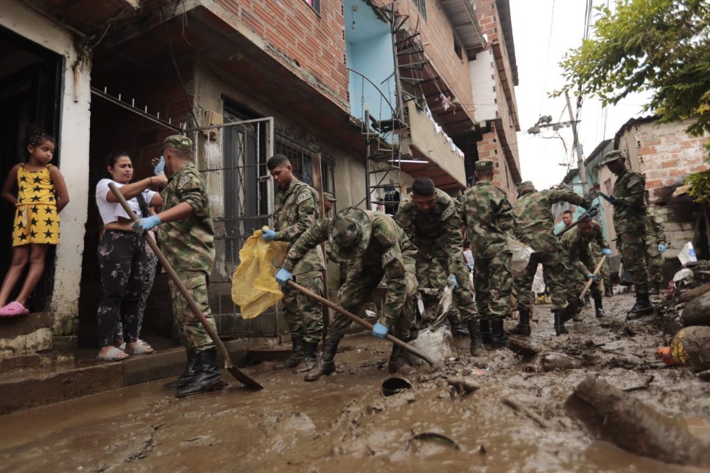Inundaciones en Sinaí, comuna 2 de Medellín