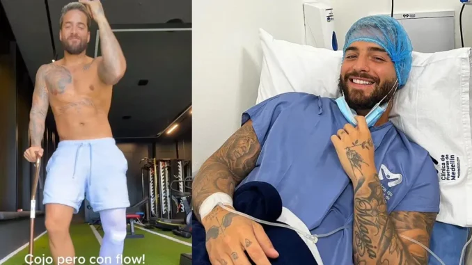 Cojo, pero con flow, Maluma aparece bailando después de cirugía