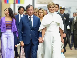 Gustavo-Petro-y-Veronica-Alcocer-primera-dama-de-Nacion