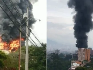 Incendio-Envigado-llamas-consumen-fabrica