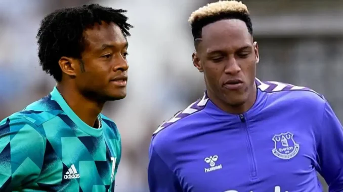 Juan Guillermo Cuadrado y Yerry Mina
