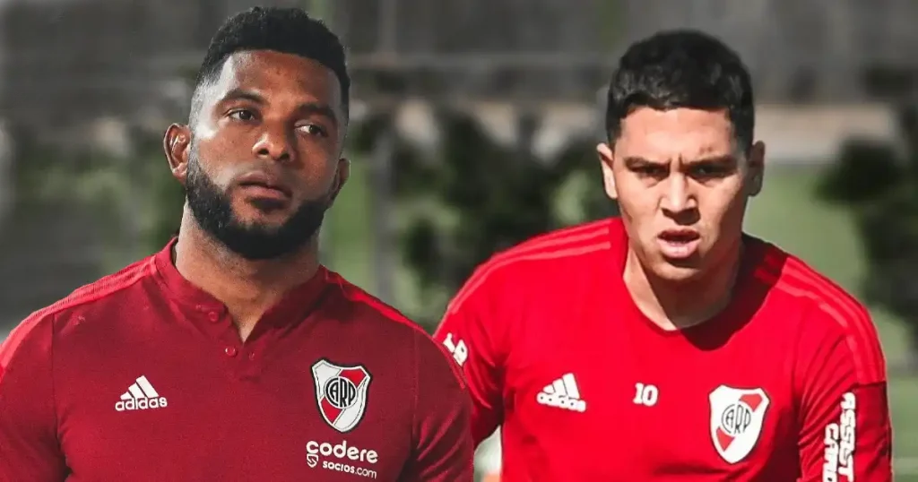 Miguel Ángel Borja y Juan Fernando Quintero