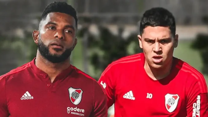 Miguel Ángel Borja y Juan Fernando Quintero