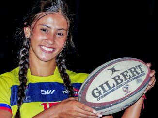 Valentina Tapias Cano estuvo en el Mundial Seven de Rugby en Sudáfrica.